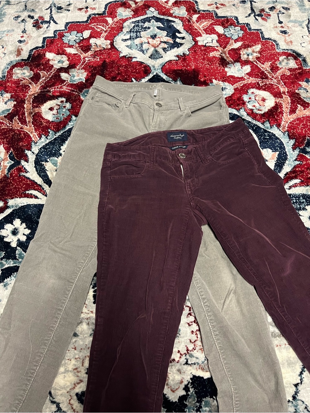 Bundle - Loft and American Eagle Outfitters Corduroy Skinny Pants